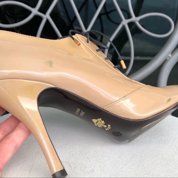 Bally Germena Patent Leather Lace Up Ankle Bootie - Picture 9 of 16